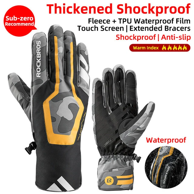 ROCKBROS Winter Gloves -10℃ Motorcycle Warm Ski Gloves Thermal Cycling Gloves
Opens in a new window 