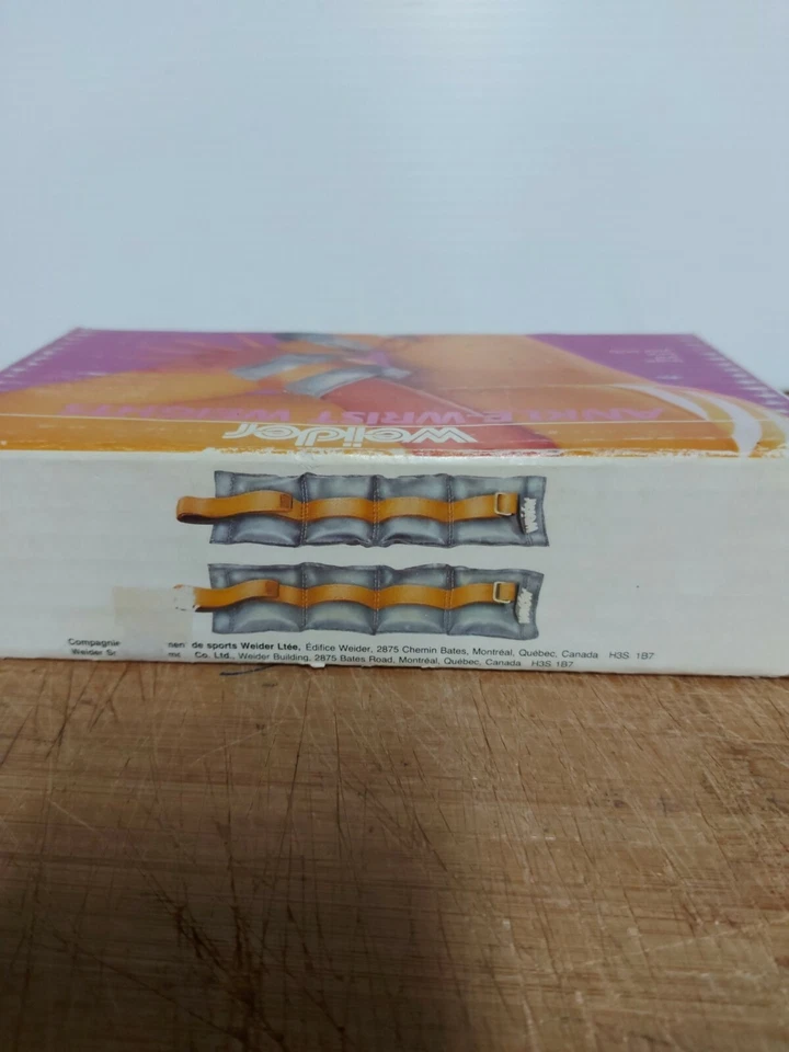 Par de pesas de tobillo y muñeca Weider vintage años 70 usadas en caja  Foto 4 de 4