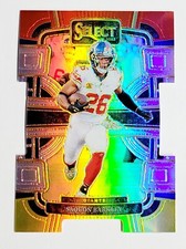 2023 Panini Select Saquon Barkley Red & Yellow Prizm Die-Cut Insert #75 Eagles