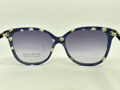 Draper James Sunglasses DJ7003 414 INDIGO Blue Square Frames Only NEW Draper James DJ 7003 414 Indigo Sunglasses with Grey  main image 3