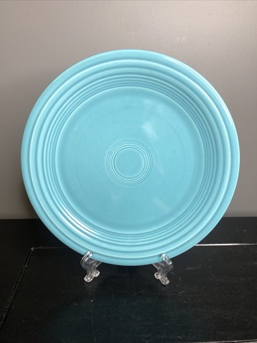 Set Of 2 VINTAGE ORIGINAL FIESTAWARE TURQUOISE 9 1/2 " PLATE - 第 5/10 張圖片