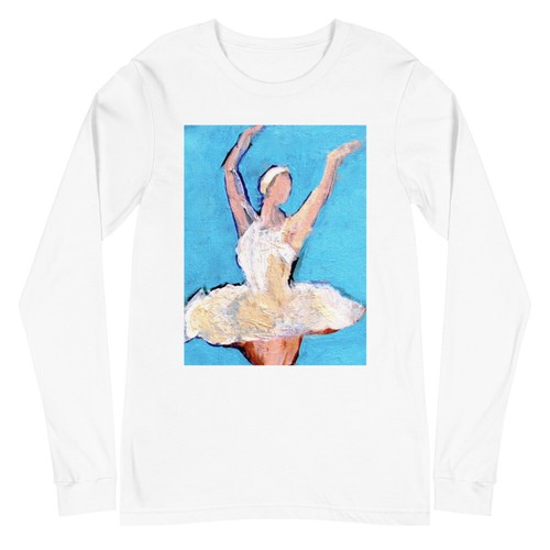Dancer T-Shirt Graphic Tee Colorful vivid Print Unisex Long Sleeve T-Shirt - Picture 8 of 8