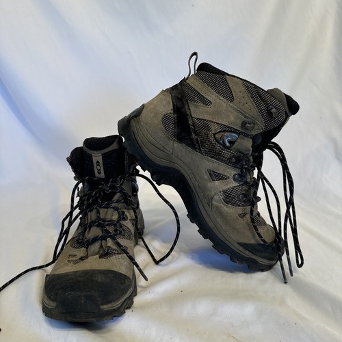 Salomon Discovery GTX Women Size 8 Brown Waterproof Backpacking Hiking Boot Used - Picture 2 of 6