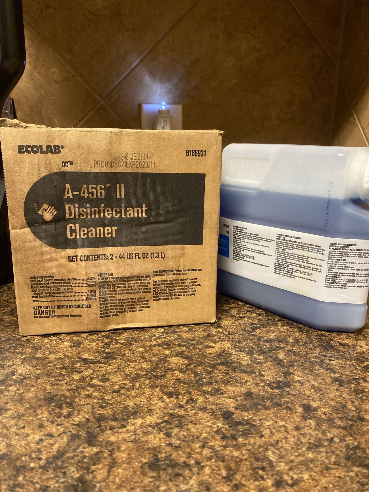Ecolab QC A456 II Disinfectant Cleaner 44 fl oz Pack of 2 for sale online eBay