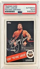 2015 Topps Heritage Jerry The King Lawler WWE WWF Signed Auto Card #26 PSA/DNA