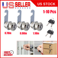 Keyed Alike Cabinet Cam Locks for Drawer Door Mailbox Toolbox, Secure Lock