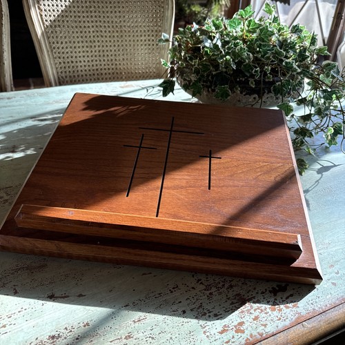 Wooden Church Stand,Bible Holder,Book Stand,Cookbook Stand Religious - Picture 11 of 11