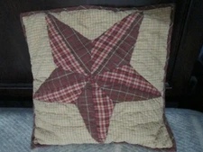 Ashton & Willow Landon Patchwork Star 16" x 16" Euro Pillow Sham