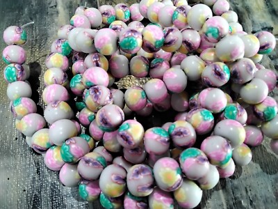 Hmade Polymer Clay ,8-9x8mm , Misty Rose,  Approx 40 pcs, Free post Oz Seller