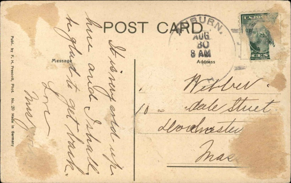 Auburn New Hampshire NH Lake Massabesic c1910 Vintage Postcard | eBay
