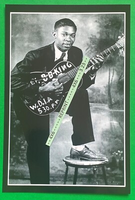 Found 4X6 PHOTO of BB KING Blues Singer Guitar Legend