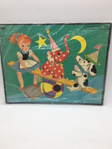 Lot of 3 Vintage Whitman Picture Tray Puzzles Toy Large Cardboard Dog Circus - Picture 5 of 9