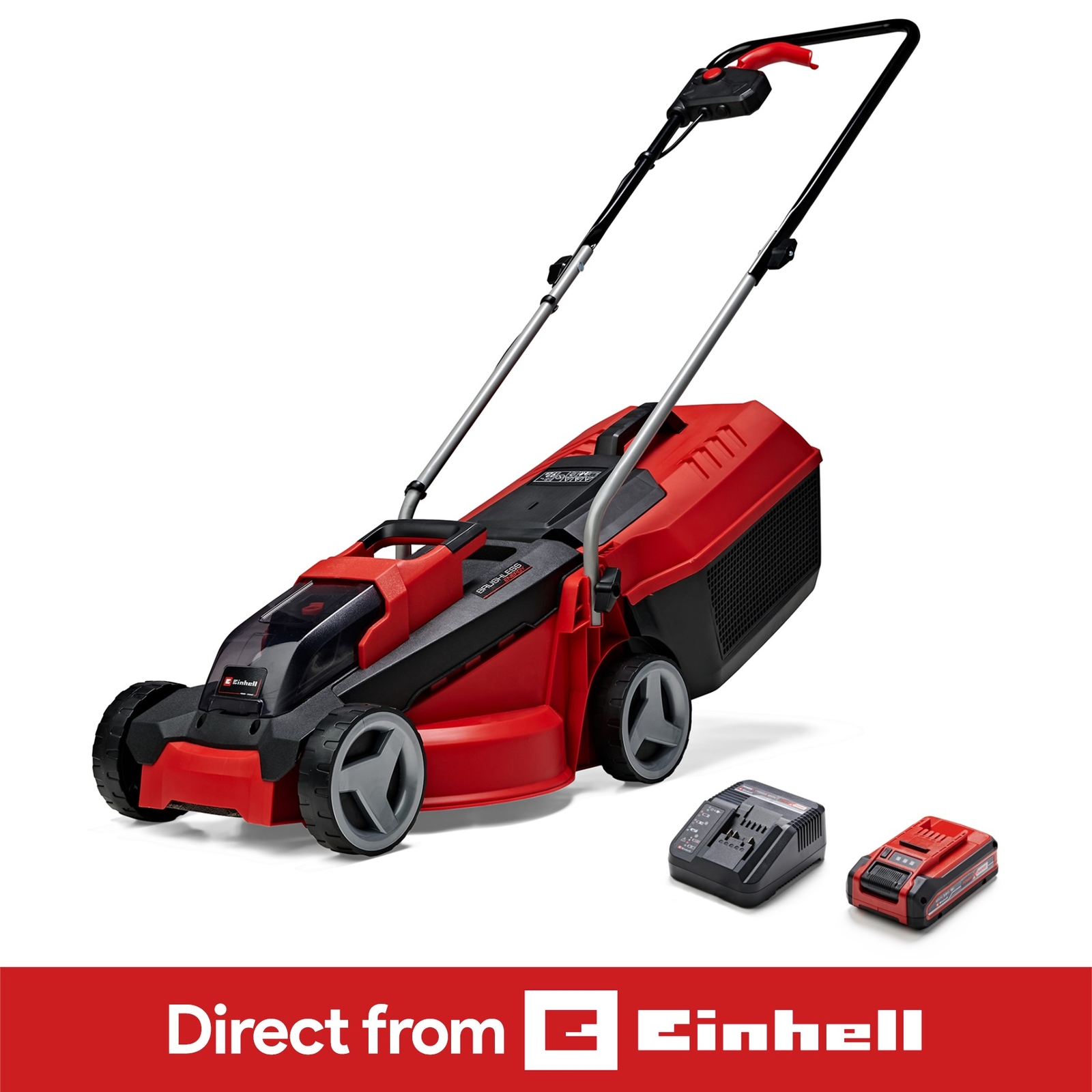 Einhell Cordless Lawnmower 30cm Rotary With Battery Power X-Change GE-CM 18/30