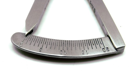 Castroviejo Caliper 0 to 20 mm Angled 3.25" Surgical Ophthalmology Instruments - Picture 4 of 4