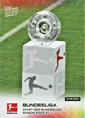 Topps Now Fußball Bundesliga  2020/21 - Card 2 - Bundesligastart - Meisterschale