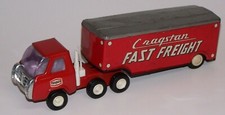 Vintage Texaco Cragstan Fast Freight Pressed Steel Friction Truck