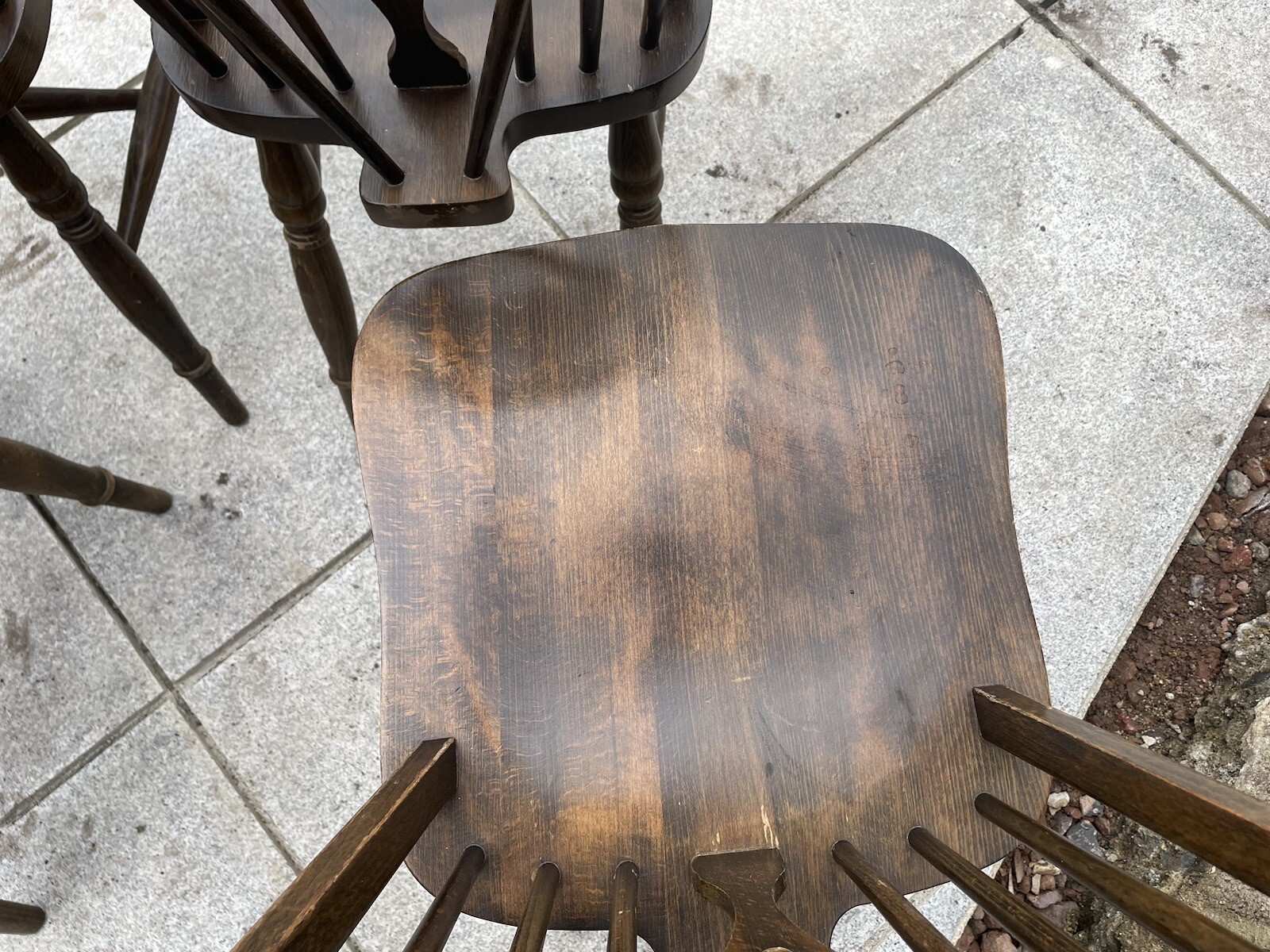 4 x Windsor Wheelback Dining Chairs eBay