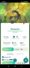 Pokemon Shiny Rayquaza - TRA'DE 1 mill Dust GO - Read Description