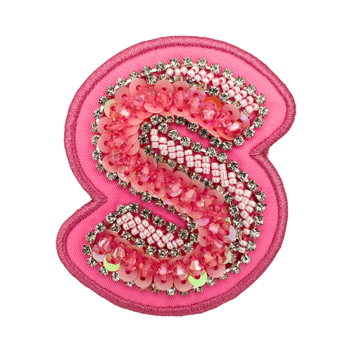 Stoney Clover Lane Hibiscus Pink Embellished Letter Patches - Picture 12 of 43
