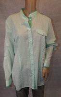 ★ Ulla Popken ★ 42+ 42/44 ~ Megastarke Bluse ~ Langarm ~ HellgrüN GrüN