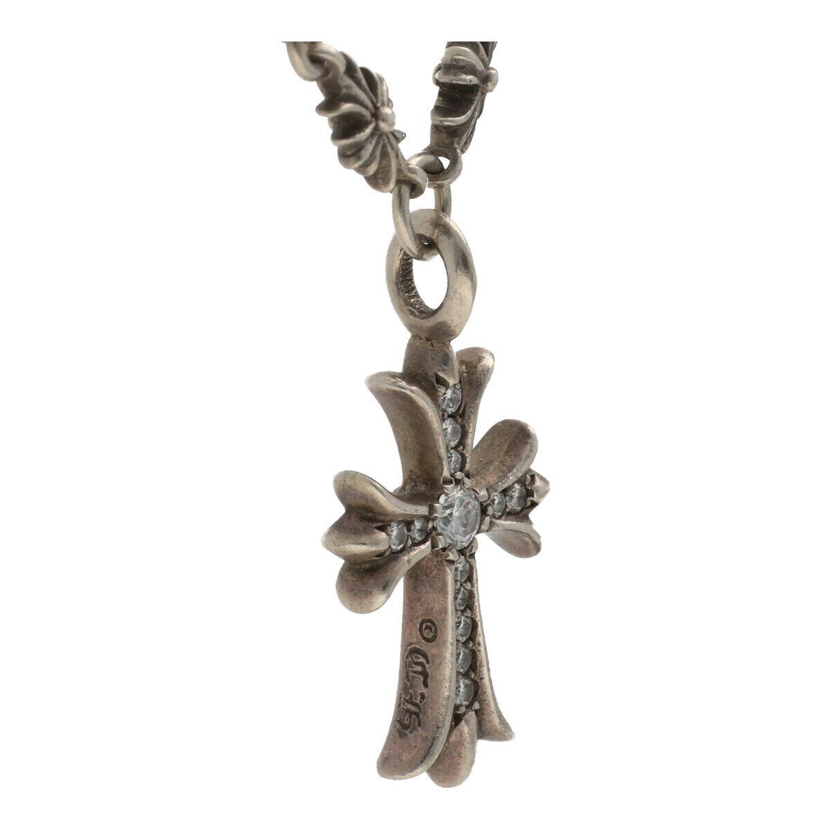 Chrome Hearts Tiny E CH Plus /w Tiny Fat Cross Pendant Chrome Hearts Tiny E CH Plus /w Tiny Fat Cross Pendant