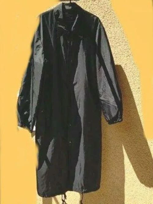 Yohji Yamamoto S'Yte Long Coat Rain With Nylon Material Ideal For