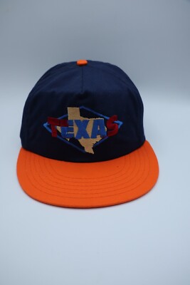 Cap Hat Texas blue and orange Snapback One Size Fits Most Cap- Dut's Deals