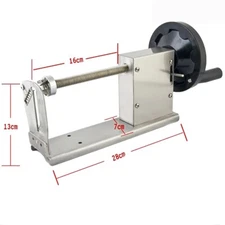 Commercial Manual Spiral Potato Chips Curly Fries Twist Hot Dog Cutter Slicer