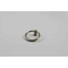 FURNITURE Hardware Drawer Drop Ring Pull KNOB Satin Nickel