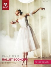 Rumpf Ballettstrumpfhose Economy 108  Gr. 4/6, Weiß