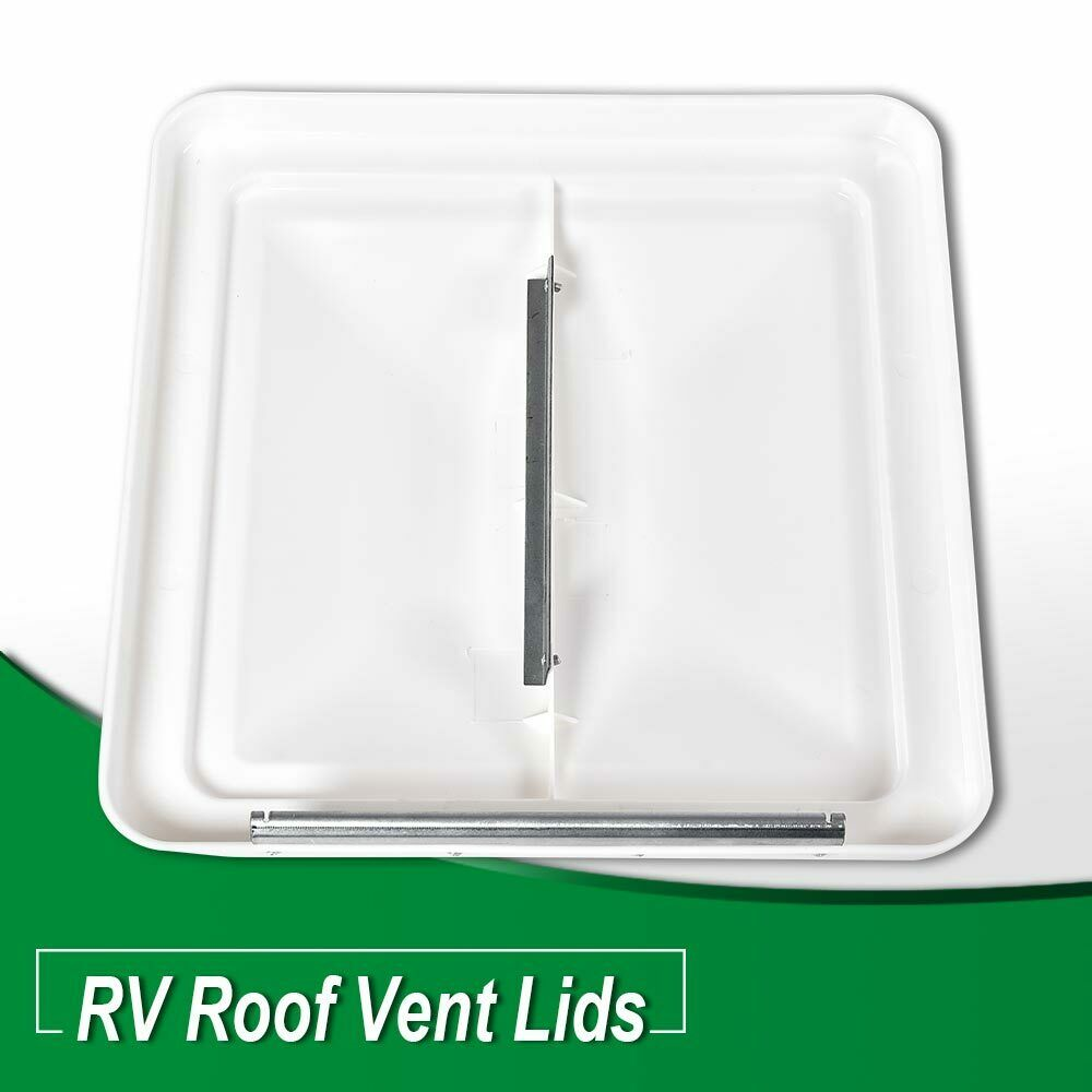 2 Pack White 14" x 14" Replacement Roof Vent Cover Camper RV Trailer