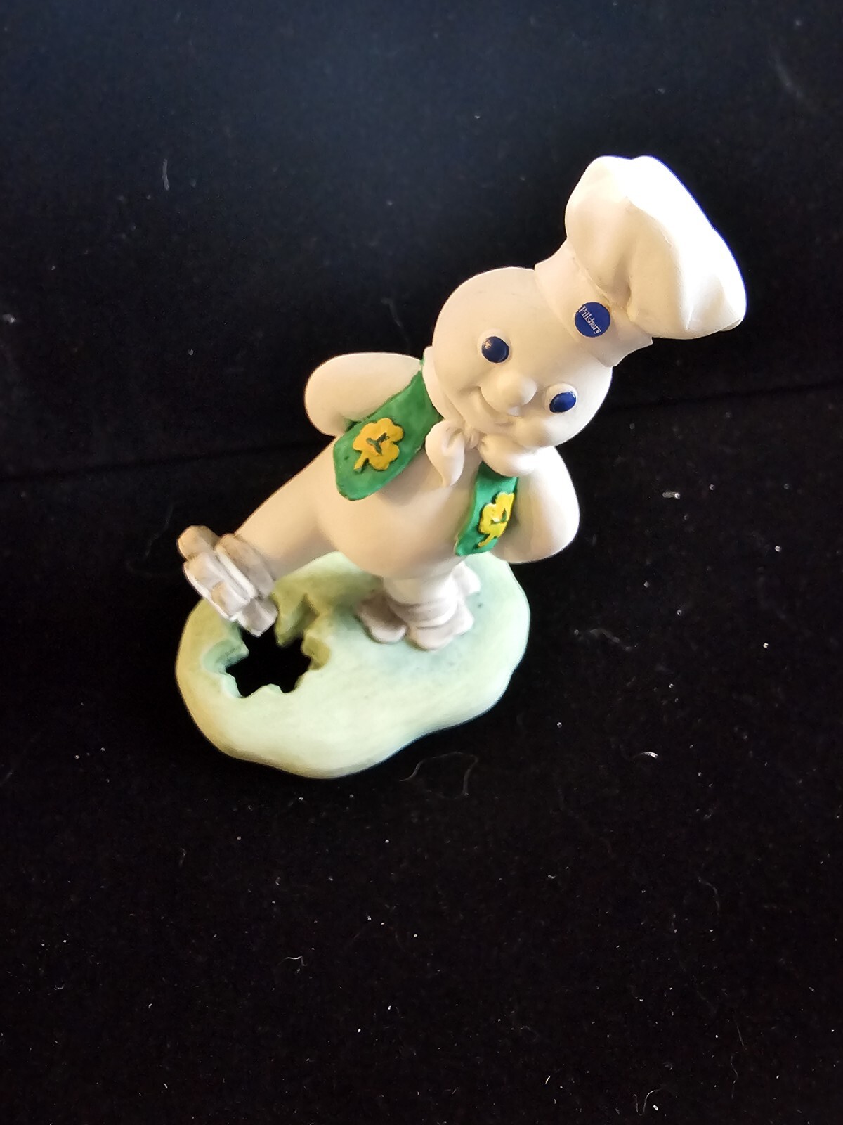 Vtg Danbury Mint Pillsbury Doughboy Calendar Month March Figure St Patrick's Day