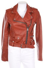 Giacca Bershka ecopelle stile biker S bordeaux