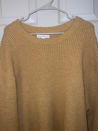 And Now This Oversized Waffle Knit Sweater - XXL - New with Tags - Picture 2 of 16