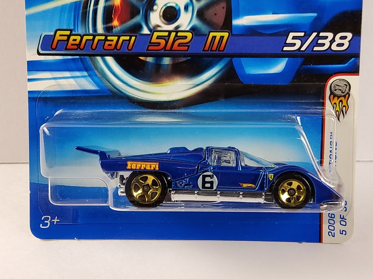 2006 Hot Wheels #5 First Editions 5/38 FERRARI 512 M Blue Variant
