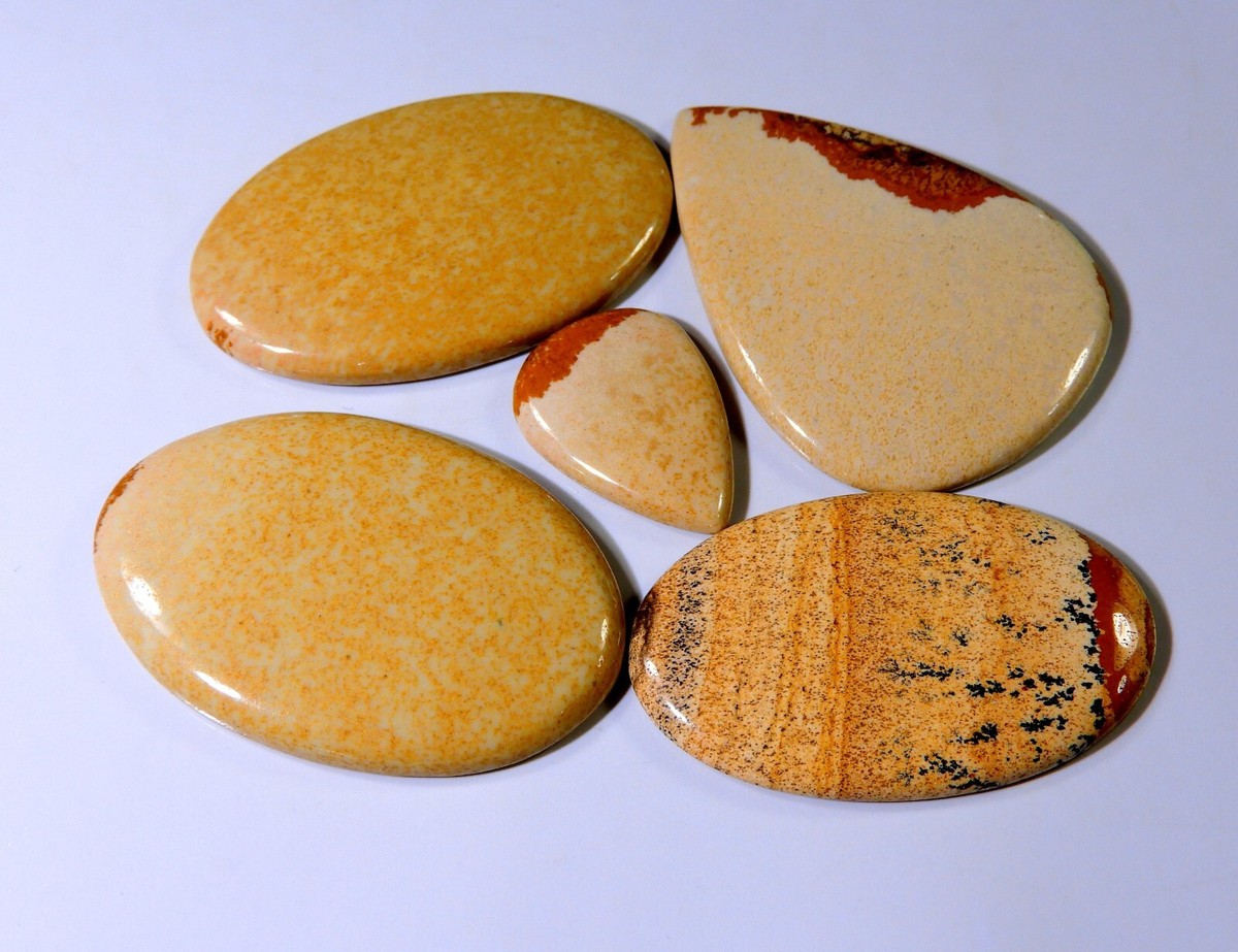 300 Ct WHOLESALE LOT 100% Natural PICTURE JASPER MIX Cabochon