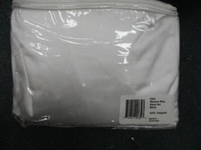 SILKY SOFT Satin 4 piece CALIFORNIA KING Sheet Set Polyester WHITE BEAUTIFUL