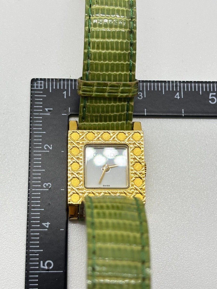 Near Mint] Christian Dior D60-159 La Parisienne Watch w/ 3 Belts
