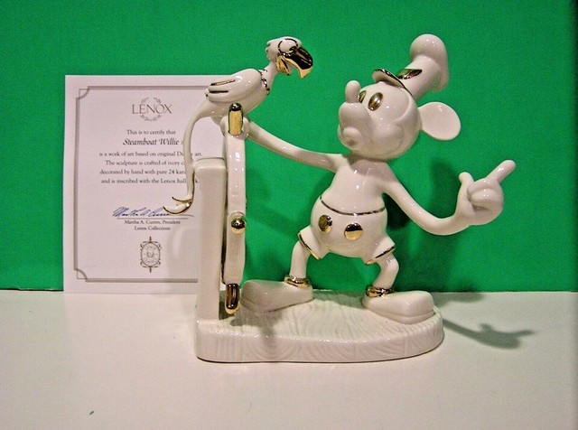 LENOX STEAMBOAT WILLIE Disney Showcase MICKEY Mouse sculpture NEW in BOX withCOA | eBay