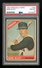 1966 Venezuela Topps #336 Gene Alley (Pittsburgh Pirates) PSA 8 POP 2