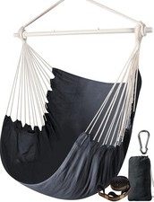 Hammock Chair Swing Strong Metal Collapsible Portable Max 500 Lbs Comfy Seat Pat