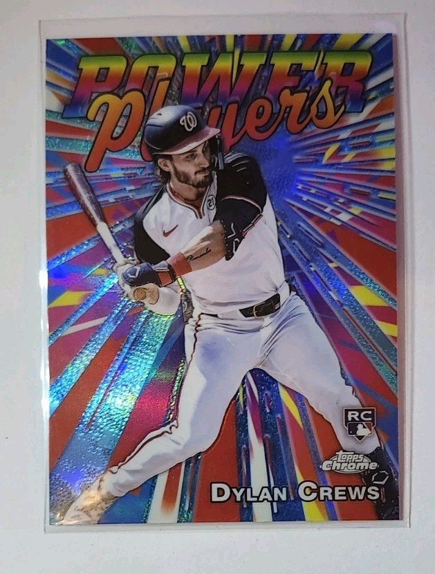 Dylan Crews Rookie Power Players Refractor Insert 2025 Topps Chrome Baseball
