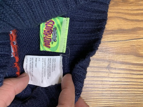 Vintage 90s Scooby Doo Knit Sweater Flare Floral Cartoon Acrylic Kids Size 4/5 - Picture 3 of 7