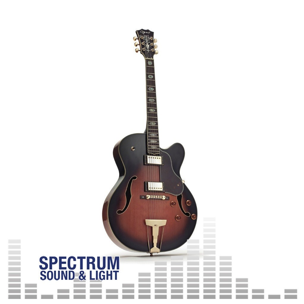 OZARK Ozark Jazz Guitar Flamed Maple, Gold Hardware 2 pick ups [3175] Ozark Jazz