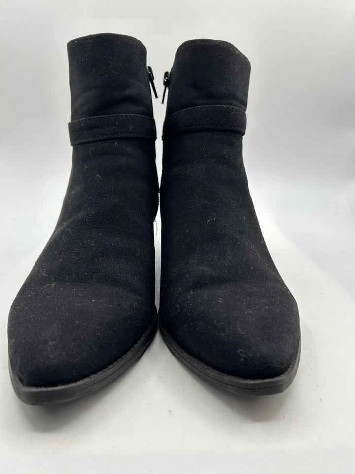 LifeStride Roxanne Bootie Women's Sz 10W Black Buckle Pointed Toe Ankle Boot - Image 3 of 4