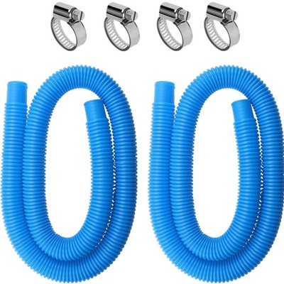 Poolschlauch, 32 mm, 150 cm, Ersatzschlauch, Poolpumpe, Filter, blau