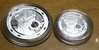 ALIEN & 1/2 ALIEN Silver Coin Set 2022 1oz & HALF oz .999 SILVER COINS in Caps