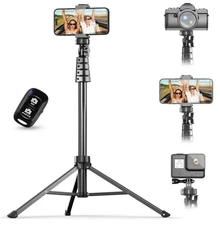 62 inches Selfie Stick Tripod with Remote Portable for iPhone and Android Phones