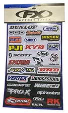 Factory Effex 10-68000 Sponsor Sticker Kit A-3