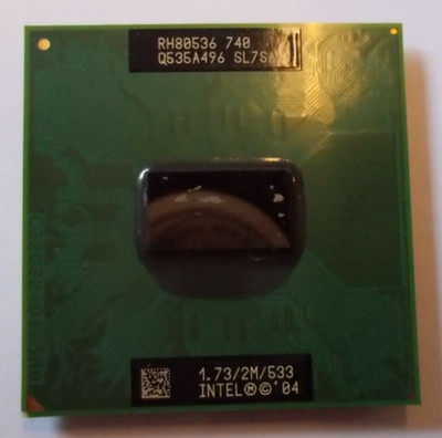 CPU Intel Pentium M, 1.73 GHz, 533 MHz, 2 MB, SL7SA, RH80536. #SU-205